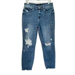 Judy Blue High Rise Distressed Blue Jeans